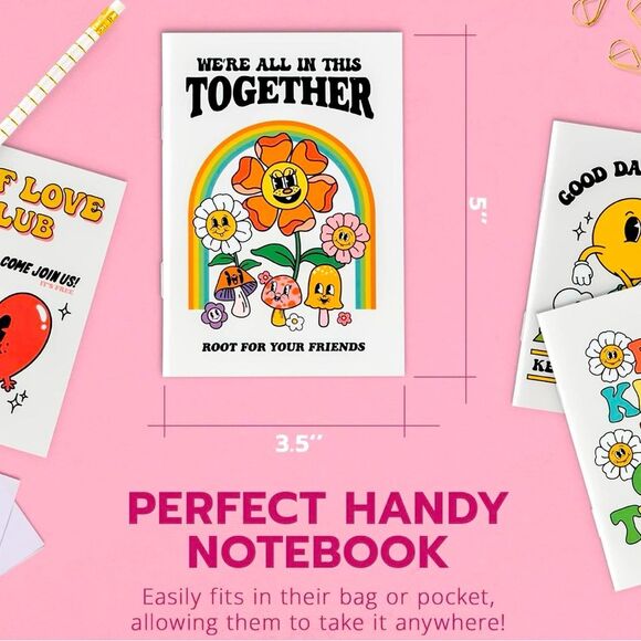 SALE Retro Vintage 50’s Style Daisy Flower Lined Notebook - Picture 2 of 6